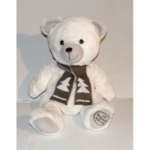 Peluche ours blanc - blanc, la