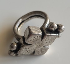 Ancienne Bague Touareg Ethnique En Argent 23,6 Grammes Fin 19ème Siècle 