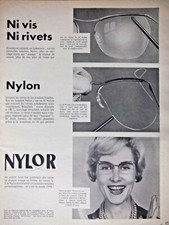 PUBLICITÉ DE PRESSE 1958 NYLOR NI VIS NI RIVETS - ADVERTISING