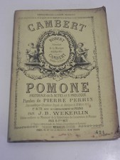 CAMBERT Robert POMONE Pastorale Partition sheet music score Michaelis 1880