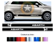2 X BANDES RACING FASHION MODE POUR FIAT 500 ABARTH DECO STICKER AUTO BD539-1