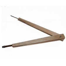Ancien compas d'école en bois