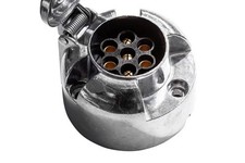 Prise de remorque 7 broches métallique connecteur remorque 7 broches