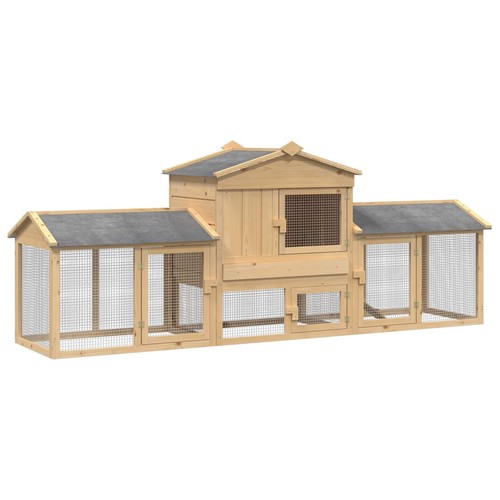 Poulailler marron bois pin - de,