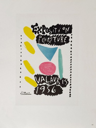 Pablo picasso affiche 1956 - af,