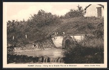 CPA Rogny /Yonne, Étang de la