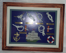 Cadre déco marin nœuds