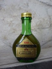Mignonnette bouteille Marquis de Caussade Armagnac V.S.O.P 3cl   bon état