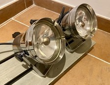 2 Pin spot PAR 36 30W Chromé faisceau Directionnel Pour Boule Disco Facette