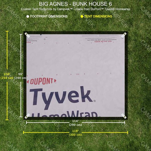 Tyvek footprint for the - the, big