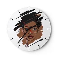 Horloge murale en verre