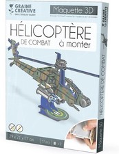 Puzzle D maquette Hélicoptère de combat