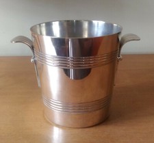 SEAU A GLACE 1930 EN METAL ARGENTE