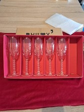 5 FLÛTES À CHAMPAGNE CRISTAL