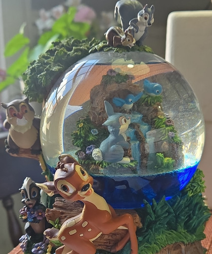 Disney bambi musical snowglobe - disney,
