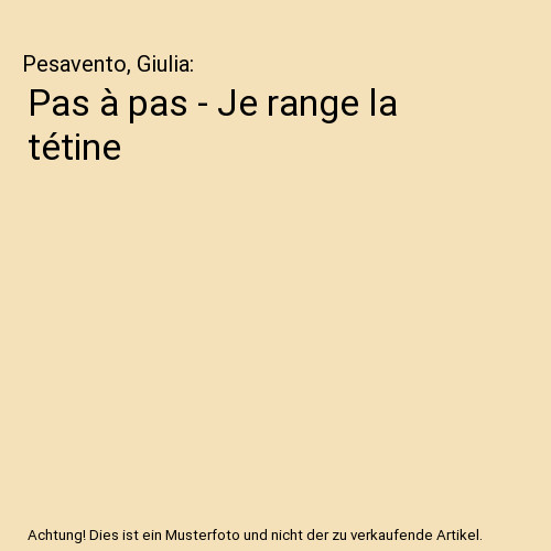 Pas je range - pas, la