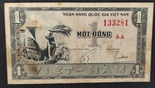 Viet Nam du Sud Billet de 1 Dong 1955 Pick-11 TB