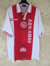 Maillot AJAX AMSTERDAM 1997 1998 UMBRO vintage home shirt football jersey XL