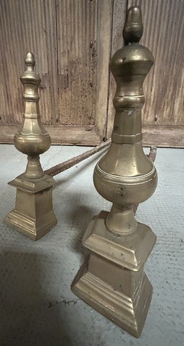 Paire chenets ancien fer - paire,