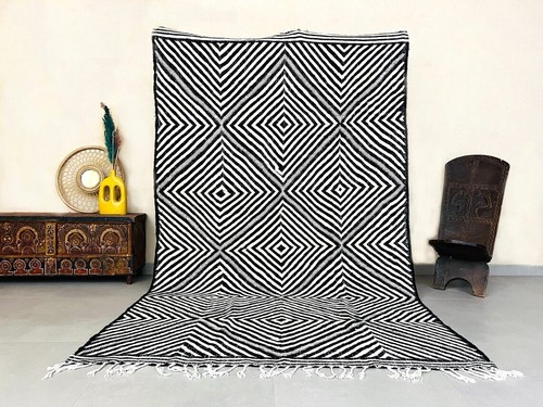 Grand tapis marocain kilim - tapis,