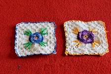 Crochet , couture ancienne manique , patte à théière cafetière ancienne