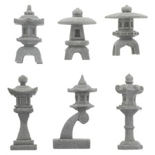 6 Pcs Lanterne De Pierre