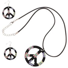  Accessoires de costume hippie Fournitures de fête hippie Robe de soirée en