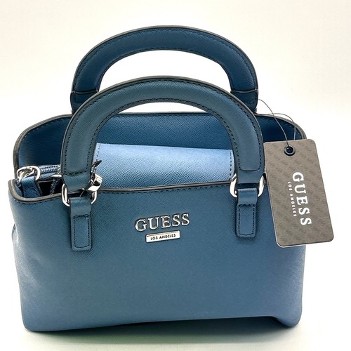 Guess blue satchel bag - satchel, with