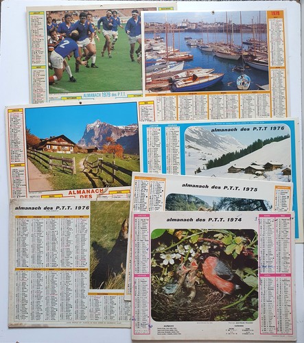 Lot calendriers et - de,