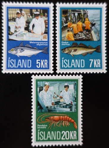 Timbres islande industrie - timbres,