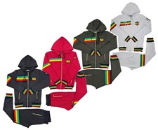 Time Is Money Rasta Survêtement - pour Hommes Fermeture Éclair Capuche &