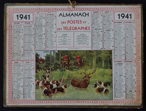 1941 calendrier almanach ptt - 1941,