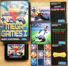MEGA GAMES 1 COMPLET BOÎTE 3 NOTICES SEGA MEGADRIVE PAL EURO CIB OVP - Bon état