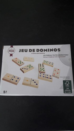Jeu dominos bois - de, en