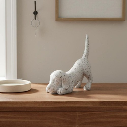 Figurine chien résine - de, en