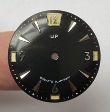 NEUF CADRAN DE MONTRE LIP, BREVETS BLANCPAIN @ 25,00 MM @ LIP DIAL WATCH NOS