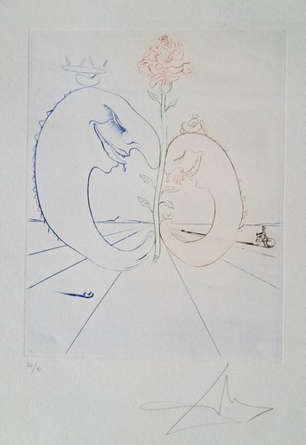 Gravure originale dali signée - dali,