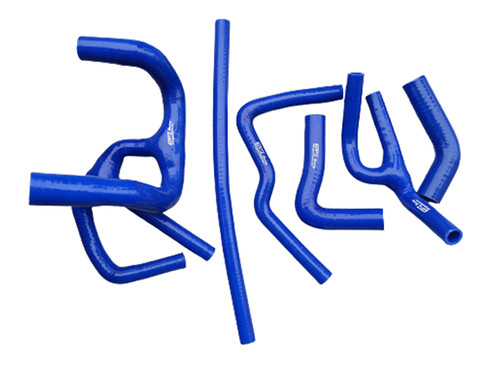 Blue silicone radiator hose - blue,