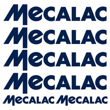 MECALAC autocollant sticker pelle 6 Pièces