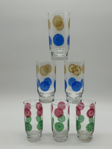 Verre orangeade vintage lot - a,