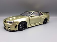 1/18 Motorhelix Nissan Skyline R34 Z-Tune (2002 Millenium Jade) réf M83402