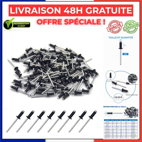 100 rivets aveugles aluminium - 100,