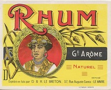ETIQUETTE / RHUM NATUREL / LE
