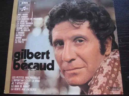Gilbert bécaud disque - disque, d'