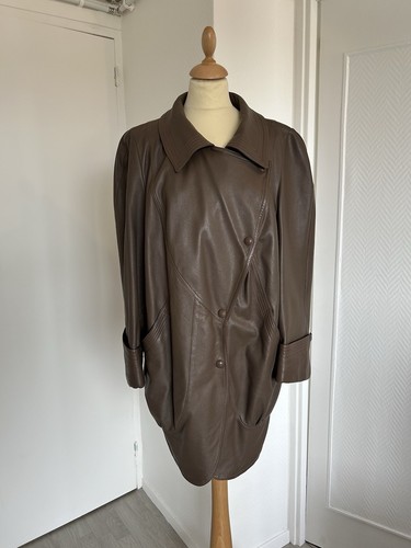 Veste manteau cuir - veste,