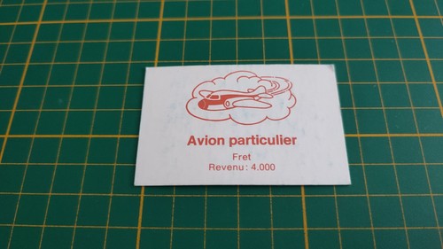 Carte avion particulier jeu - avion,