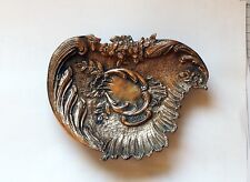Ancien vide poche,  coupelle en bronze,  art nouveau décor rocaille