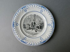 assiette parlante faïence