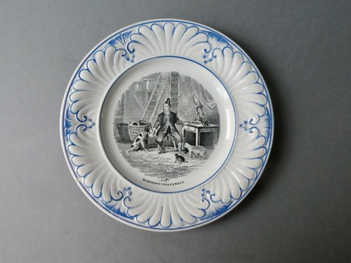 Assiette parlante faïence - parlante,