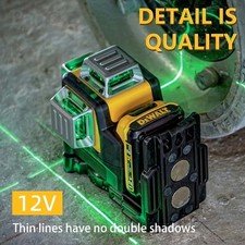✅ Dewalt DW089LG – Niveau Laser Vert 360° 3 Lignes, Batterie 12V